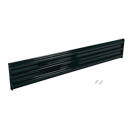 Vestil Bolt-On Style Guard Rail 8 Ft Black GR-F3R-BO-8-BK